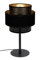 BELIS NESS Lampa stołowa nocna czarny 2 x E27 0989