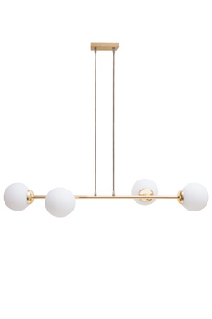 HEXE FIRA GOLD Lampa sufitowa żyrandol E27 metal szkło 6 x 60W 0779