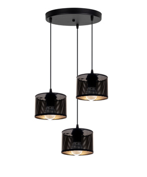 HEXE ALDO Lampa sufitowa żyrandol E27 metal 3 x 60W 0021