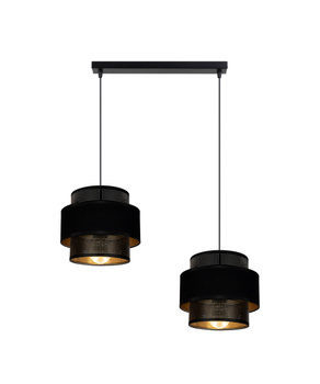 BELIS NESS Lampa sufitowa żyrandol czarny 2 x E27 0982