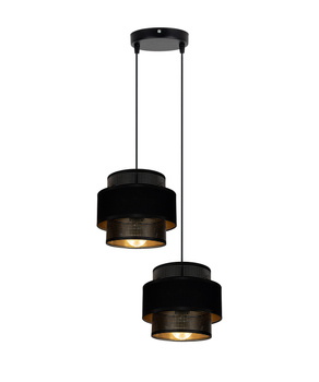 BELIS NESS Lampa sufitowa żyrandol czarny 2 x E27 0984