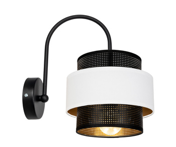 BELIS NESS Lampa ścienna kinkiet czarny/biały 1 x E27 0978
