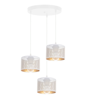 HEXE ALDO Lampa sufitowa żyrandol E27 metal x 60W 0012